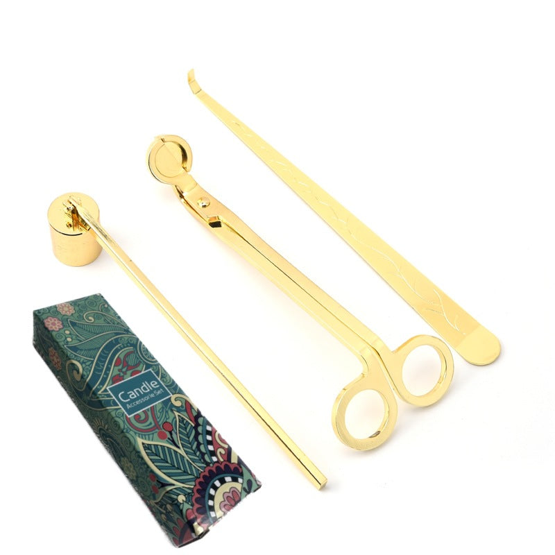 Candle Care Tools - 3pcs Set (Gold)