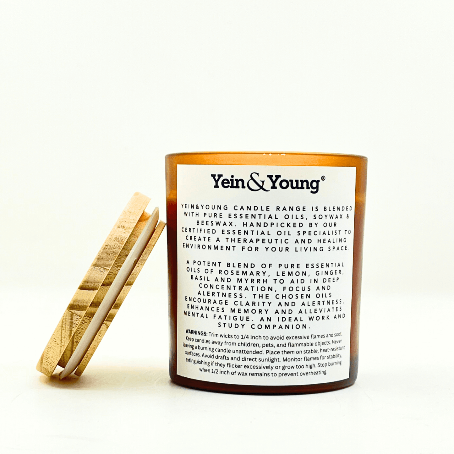 Yein&Young Therapeutic Essential Oil Candle - DEEP FOCUS