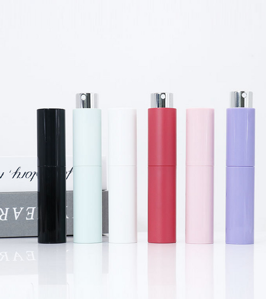 Perfume Spray Glass Bottle with Colored Casing - 10ml