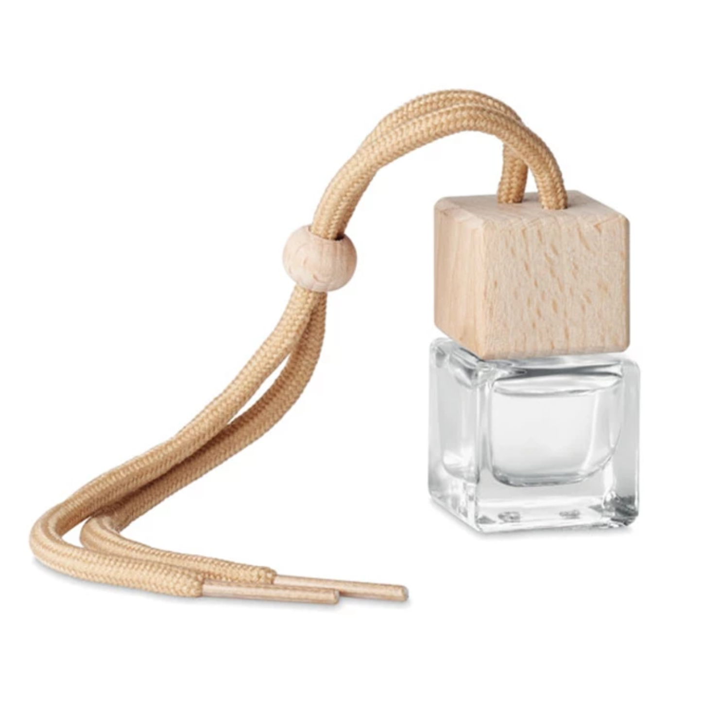 Aromatherapy Square Hanger - 8ml (Clear Glass)