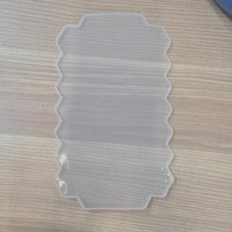 Flat Wave Tray Silicone Mold 20.5cm x 12.5cm