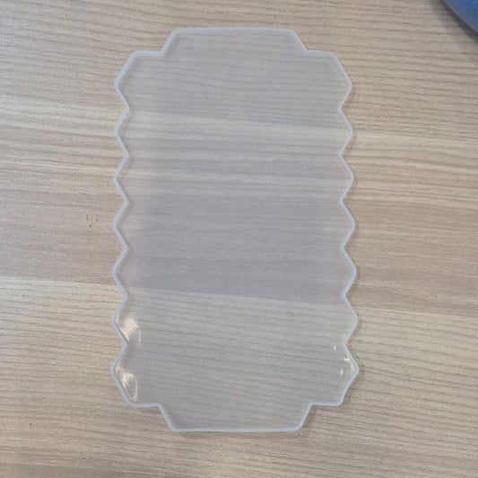 Flat Wave Tray Silicone Mold 20.5cm x 12.5cm