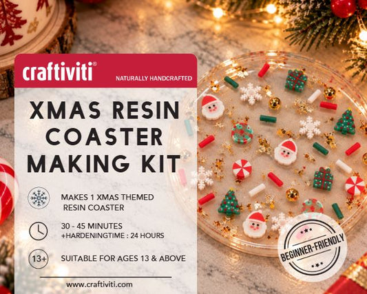 Crafti-Kit - Xmas Resin Coaster Making Kit