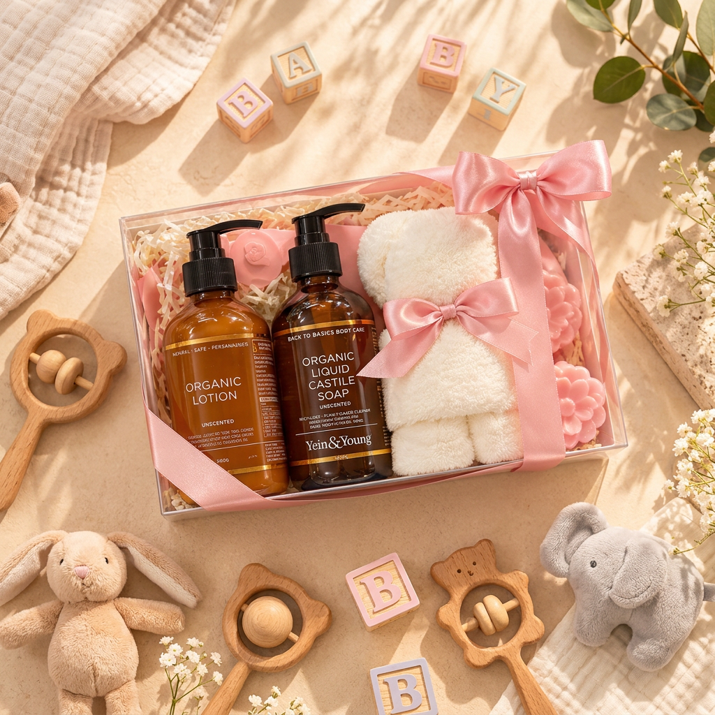 Yein&Young Baby Gift Set: Baby's First Bath Gift Set