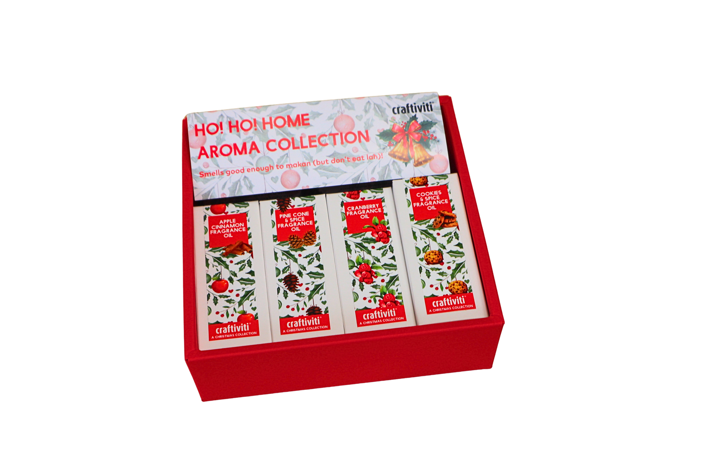 Ho! Ho! Home Aroma Christmas Collection - Fragrance Oil Set (4 x 30ml bottles)