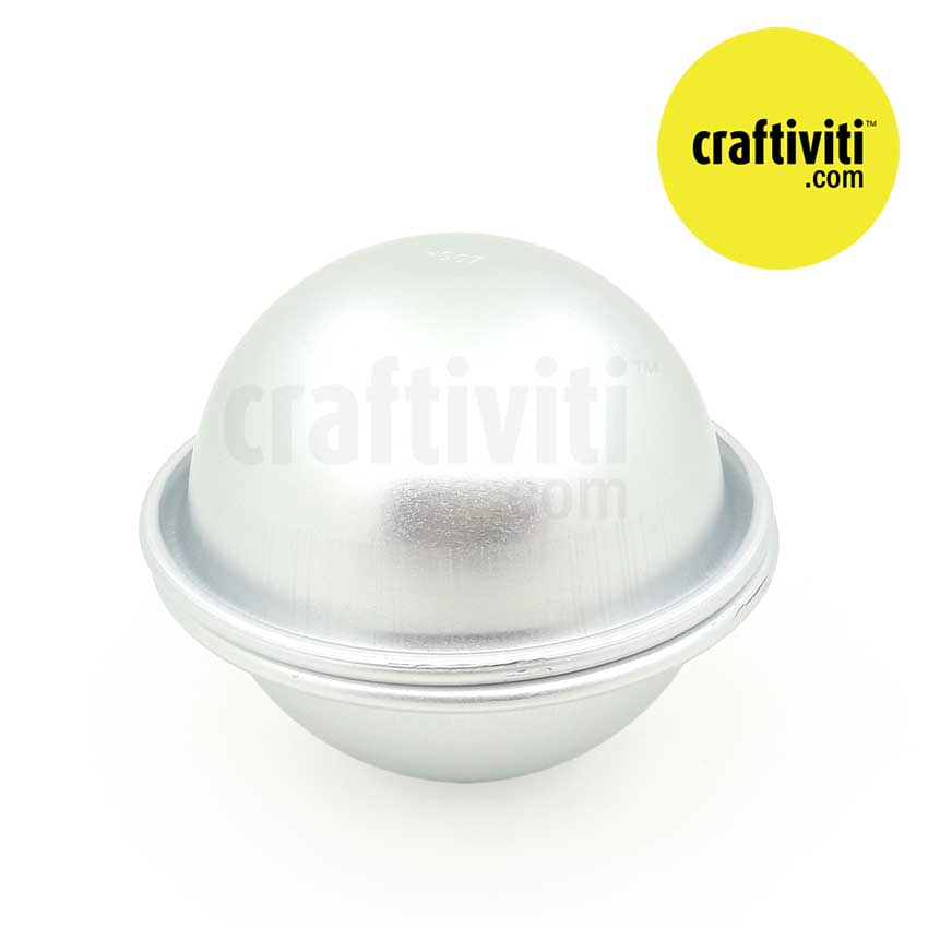 Bath Bomb Aluminium Mold - 1pcs - Round - 6cm
