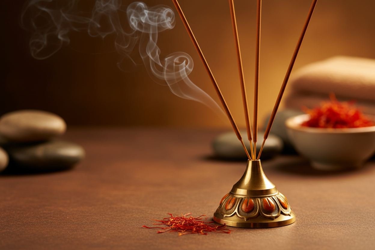 Hand-rolled Natural Incense 6mm Thick  - 6 sticks