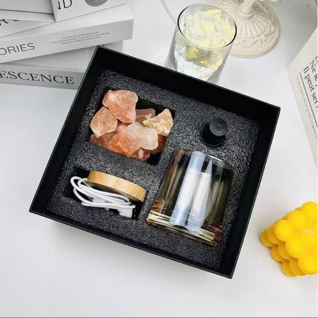 Love & Harmony Crystal Diffuser Set - Rose Quartz + Geranium Oil