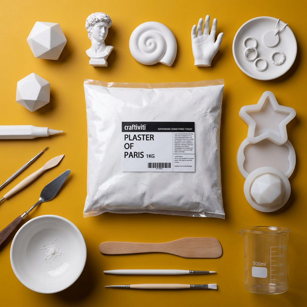 plaster of paris gypsum Craftiviti Malaysia casting mold making