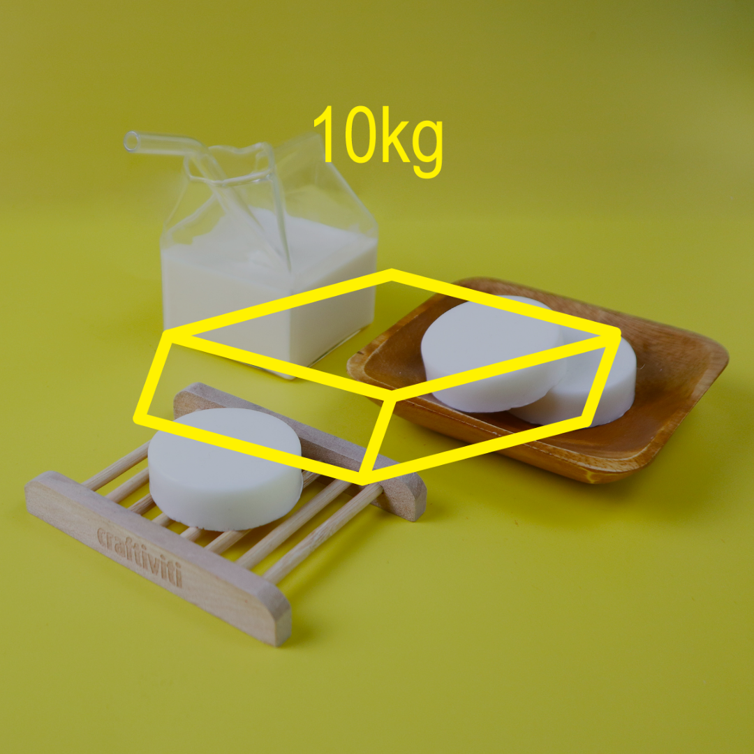 [BUNDLE] Goat's Milk Soap Base - 12kg Ingredients - Craftiviti