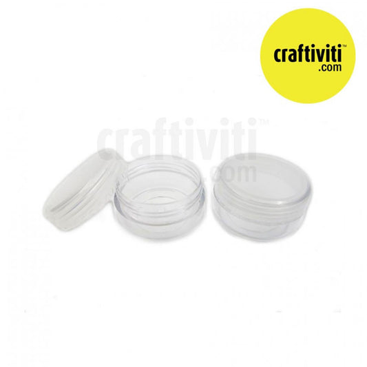 Plastic Lip Balm Premium Jars - Clear - 10g - 10pcs