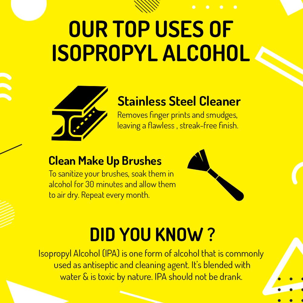 Isopropyl Alcohol 99.8% - 100ml (IPA) Ingredients - Craftiviti