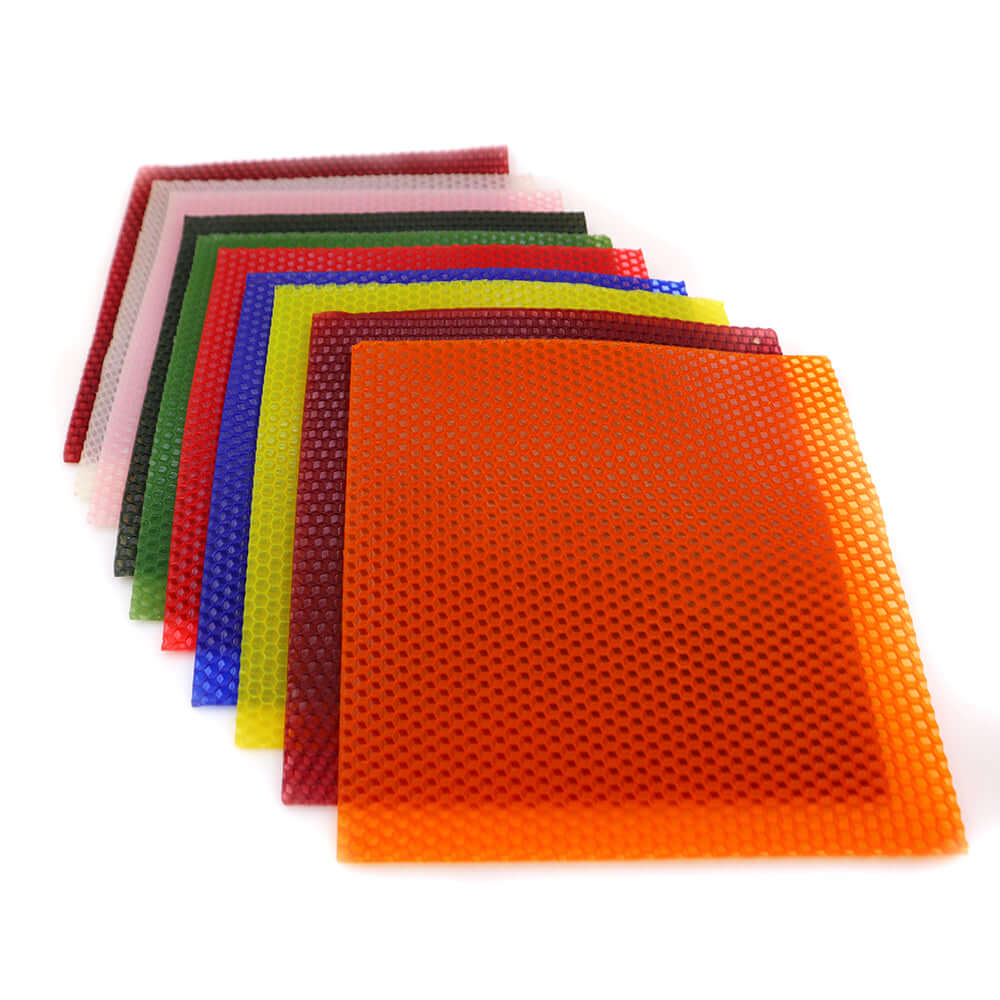 Assorted Colorful Beeswax Sheet - 10 Sheets