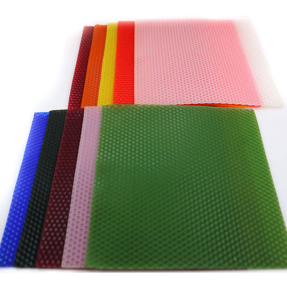 Assorted Colorful Beeswax Sheet - 10 Sheets Ingredients - Craftiviti
