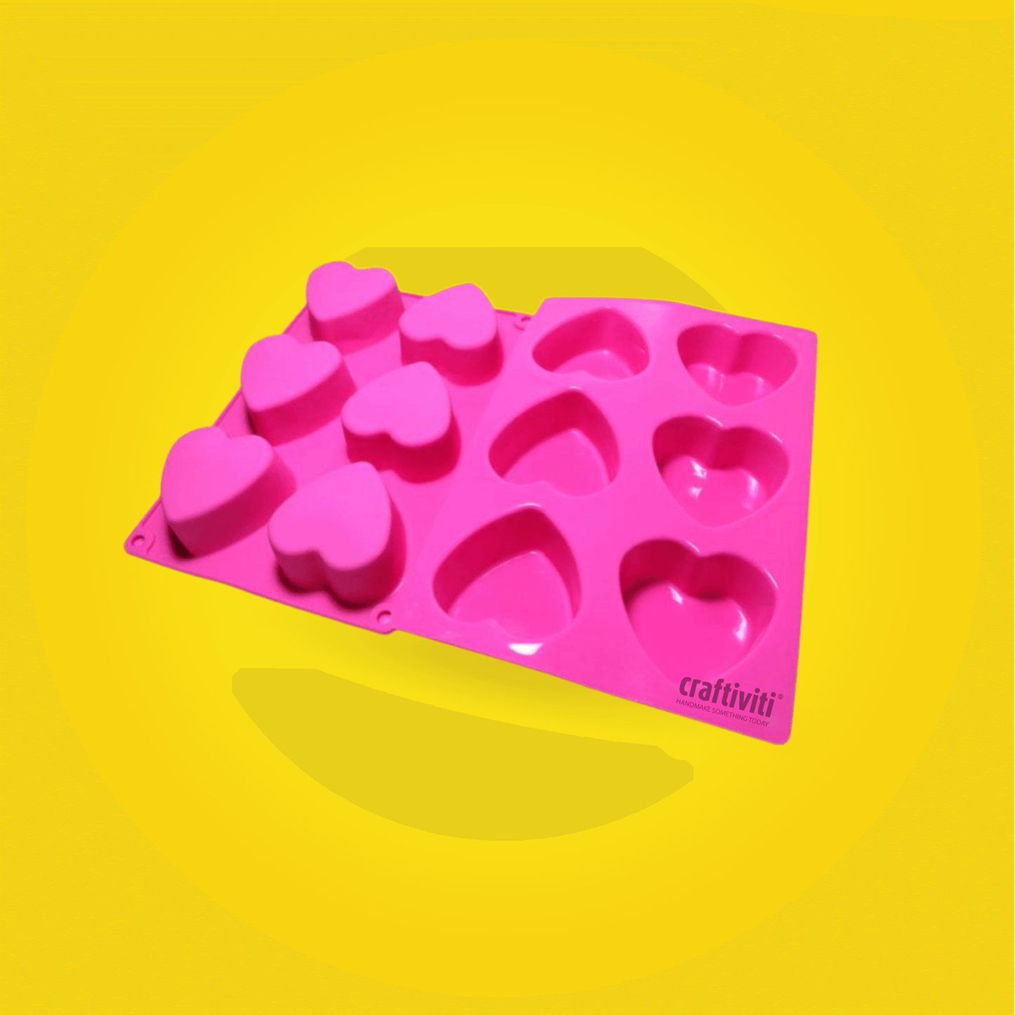 Heart Silicone Mold - 100g - 6 Bars