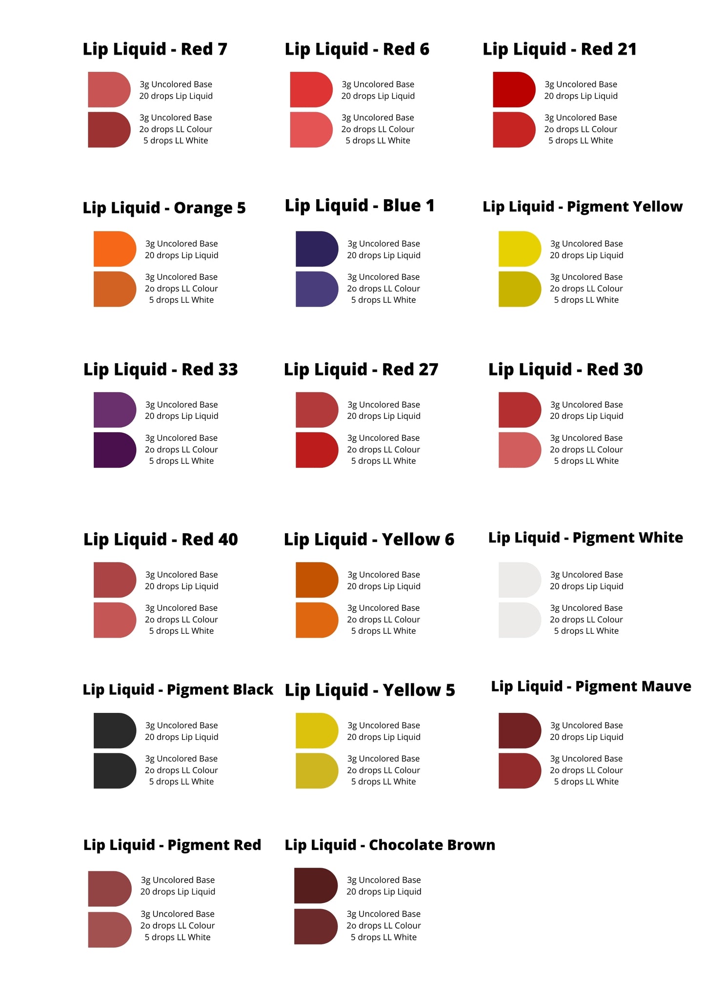 Lip Liquid 15ml - Pigment Yellow