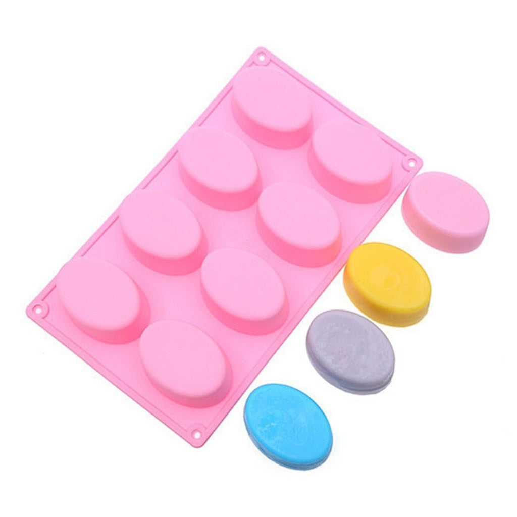 Oval Silicone Mold - 70g - 8 bars