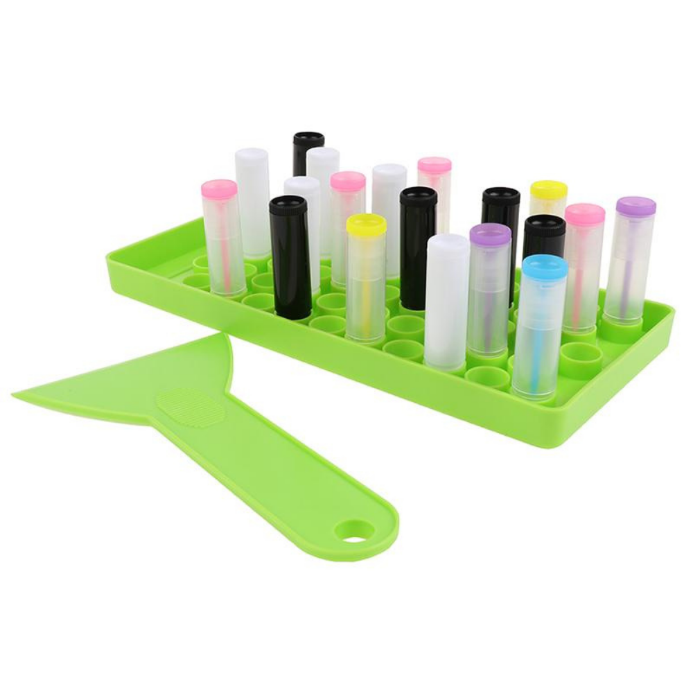 Plastic Lip Balm Filling Tray Empty Lipsticks Filling Tubes Mold