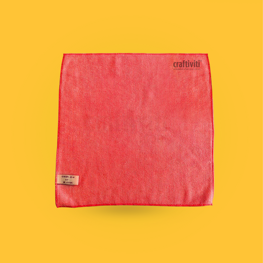 [MUST HAVE!] Clean Aid Microfibre Cleaning Cloth - Red Multi-Purpose Cloth