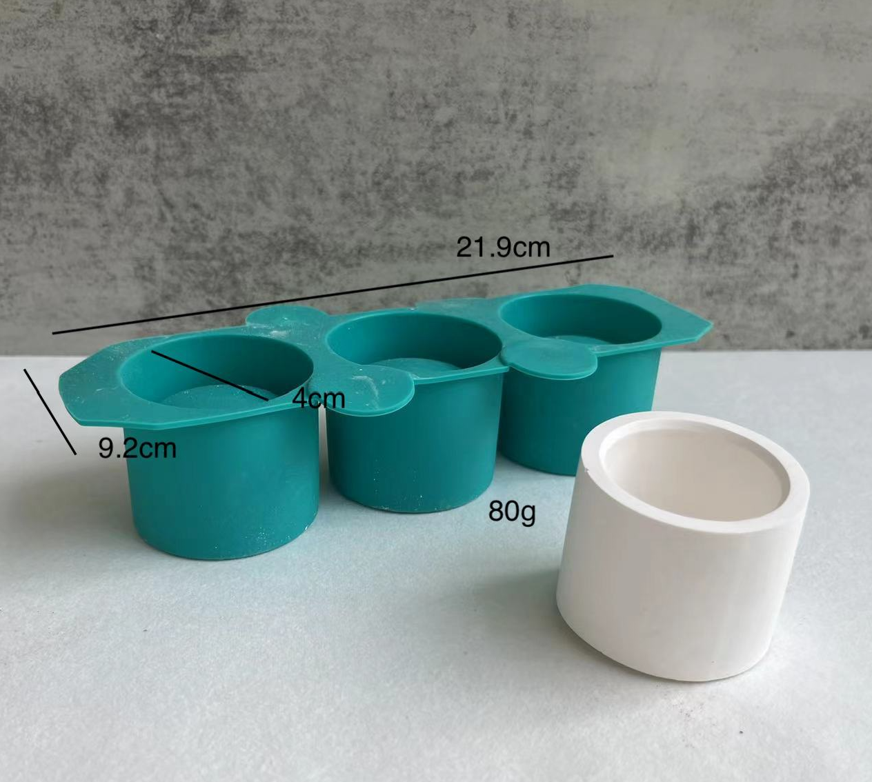 Round Vase Mold 60g - 3pcs