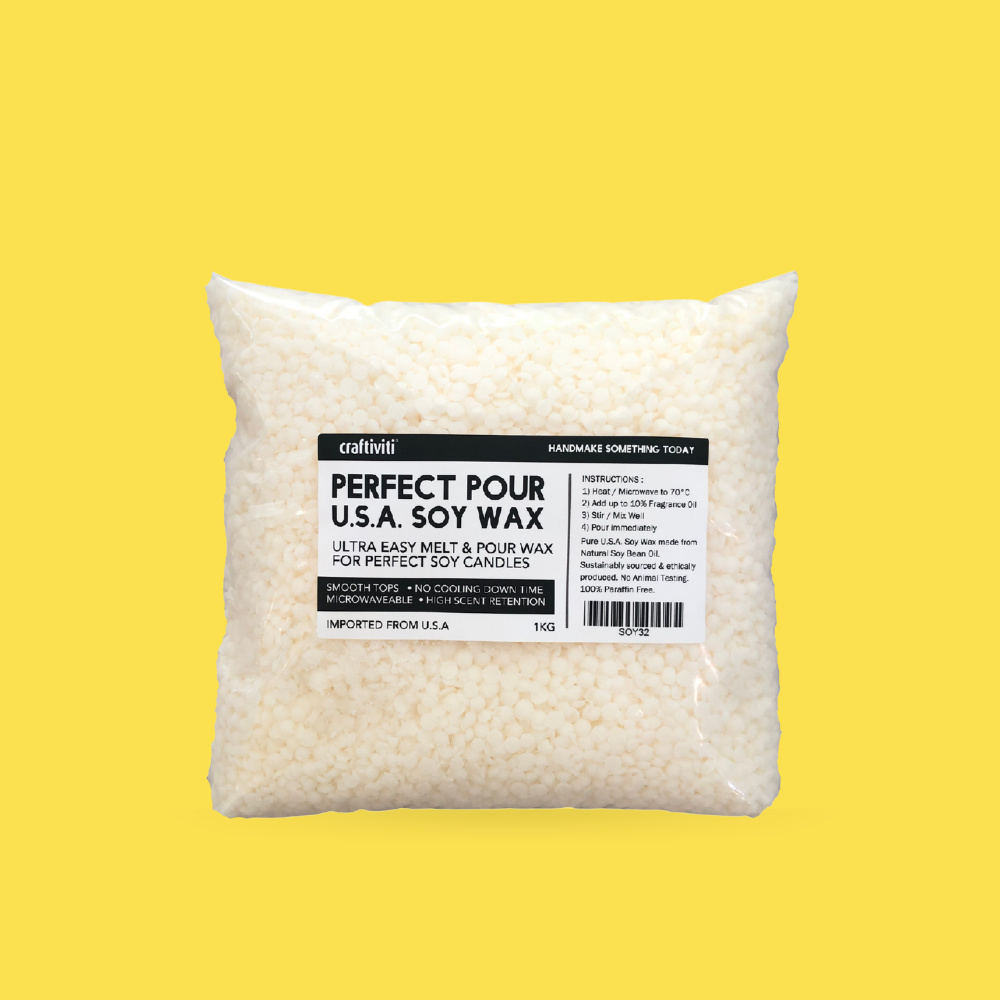 Perfect Pour U.S.A. Soy Wax 500g Ingredients - Craftiviti