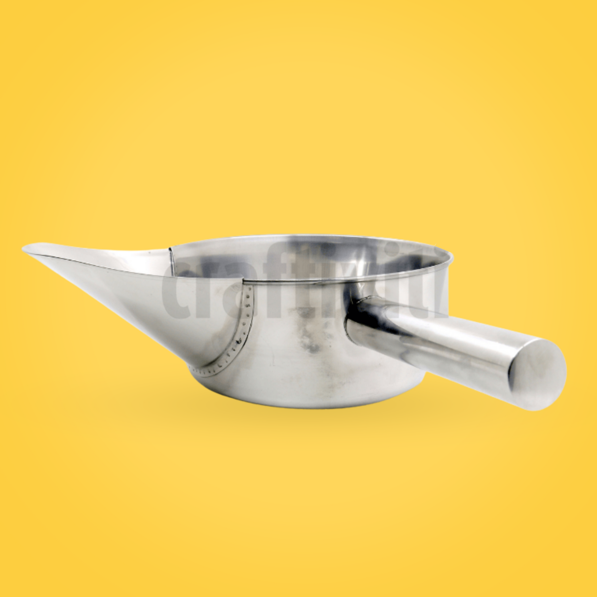Stainless Steel Wax Pot with Pouring Spout - 19.9cm Diameter