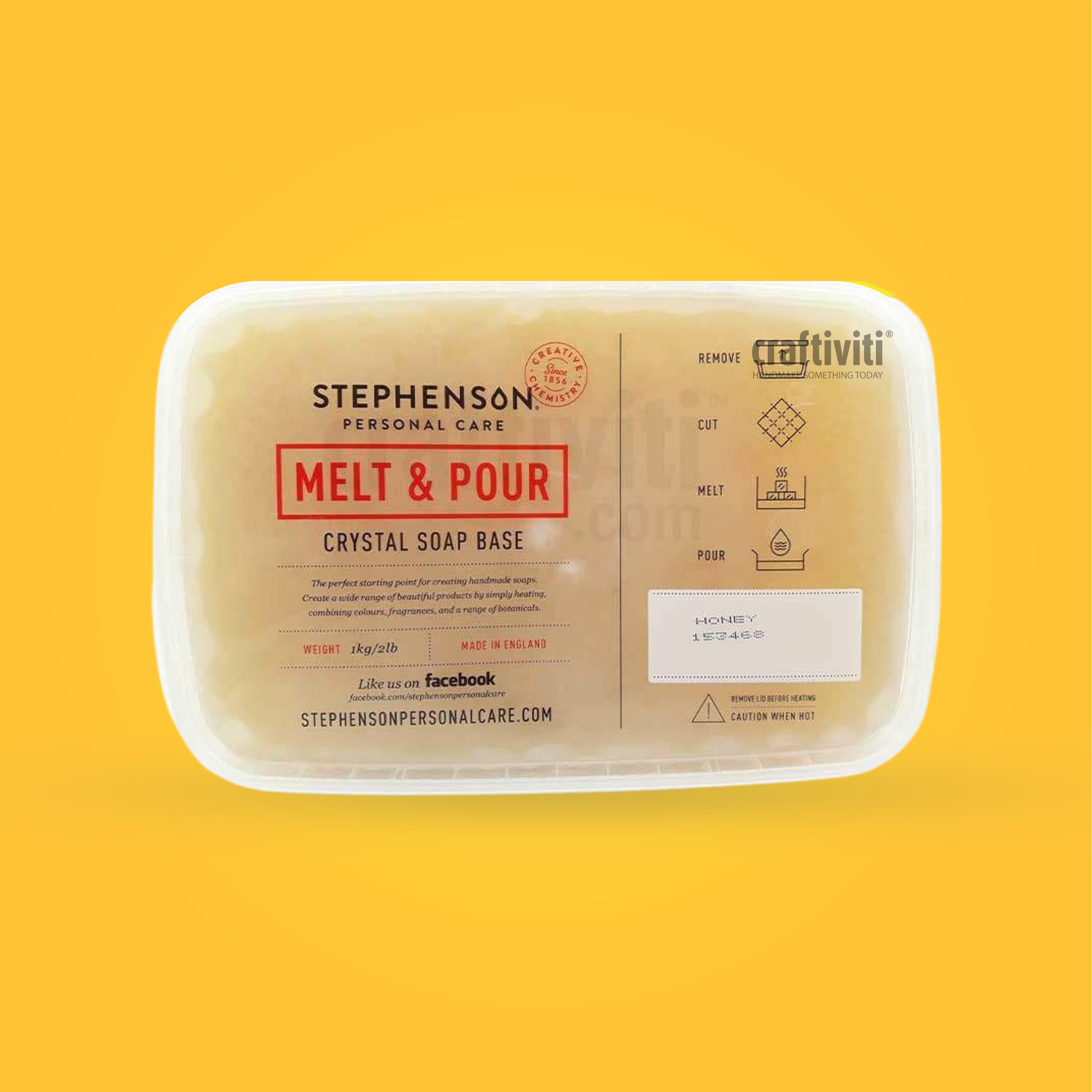 [BUNDLE] Stephenson Crystal Honey Soap Base - 12kg Ingredients - Craftiviti