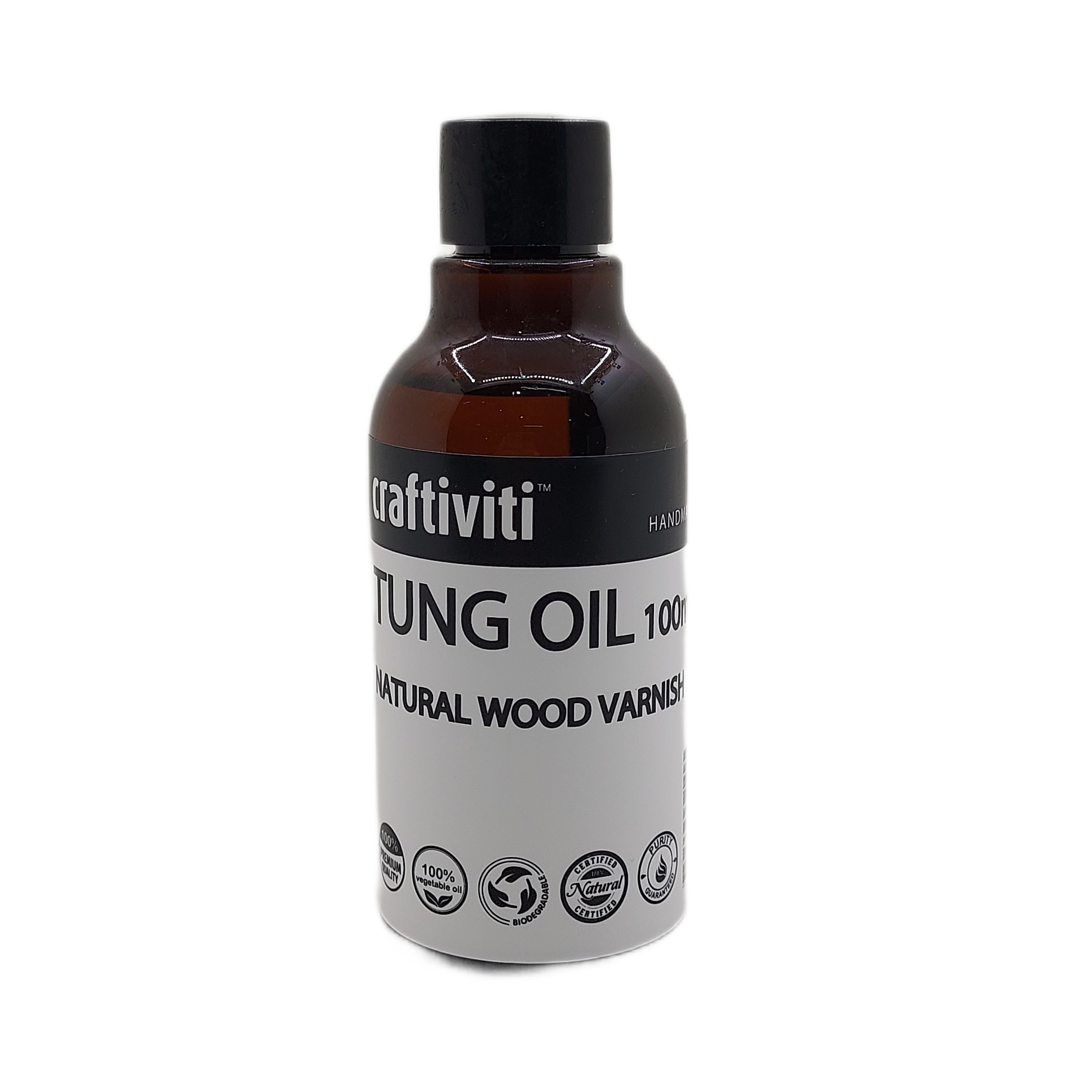 Tung Oil (China Wood Oil) - Cold Pressed 100ml Ingredients - Craftiviti