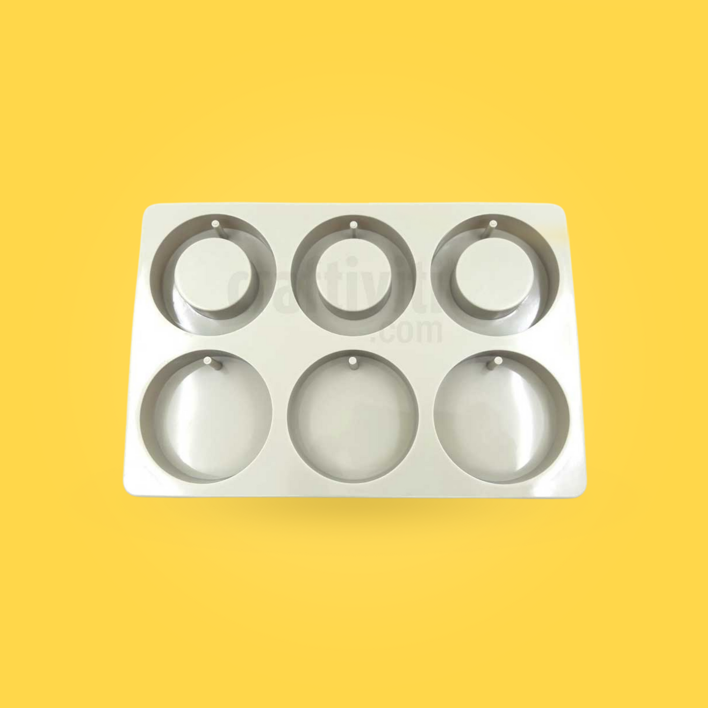 Wax Sachet Silicone Mold - Round - 6 bars