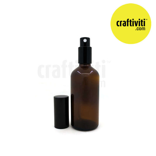 Amber Glass Bottle - Spray Cap - 100ml