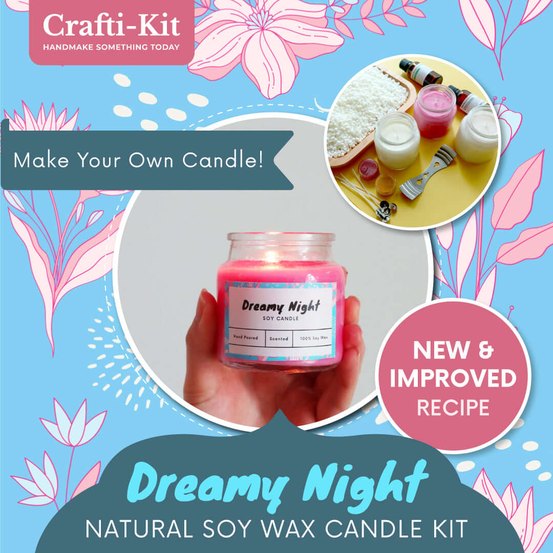 Crafti-Kit - Dreamy Night Soy Wax Candle Kit Kits - Craftiviti