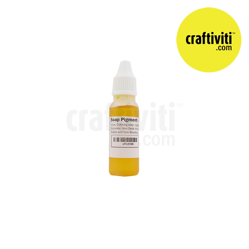 Liquid Soap Pigment - 15ml - Bright Yellow Ingredients - Craftiviti
