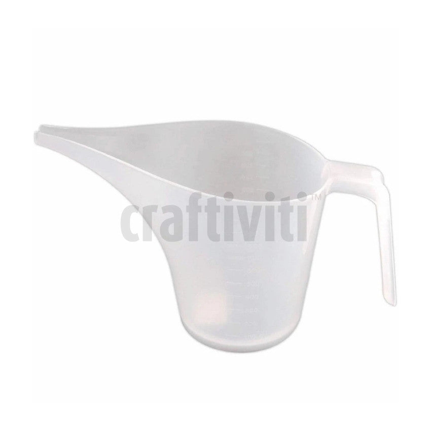 Long Spout Funnel Beaker - Plastic - 1L Tools - Craftiviti