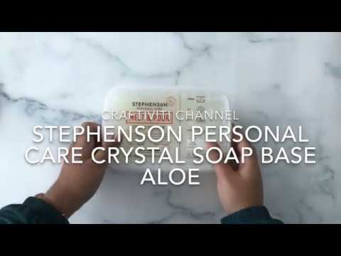 Stephenson Crystal Honey Soap Base - 1kg - Soap Making Supplies