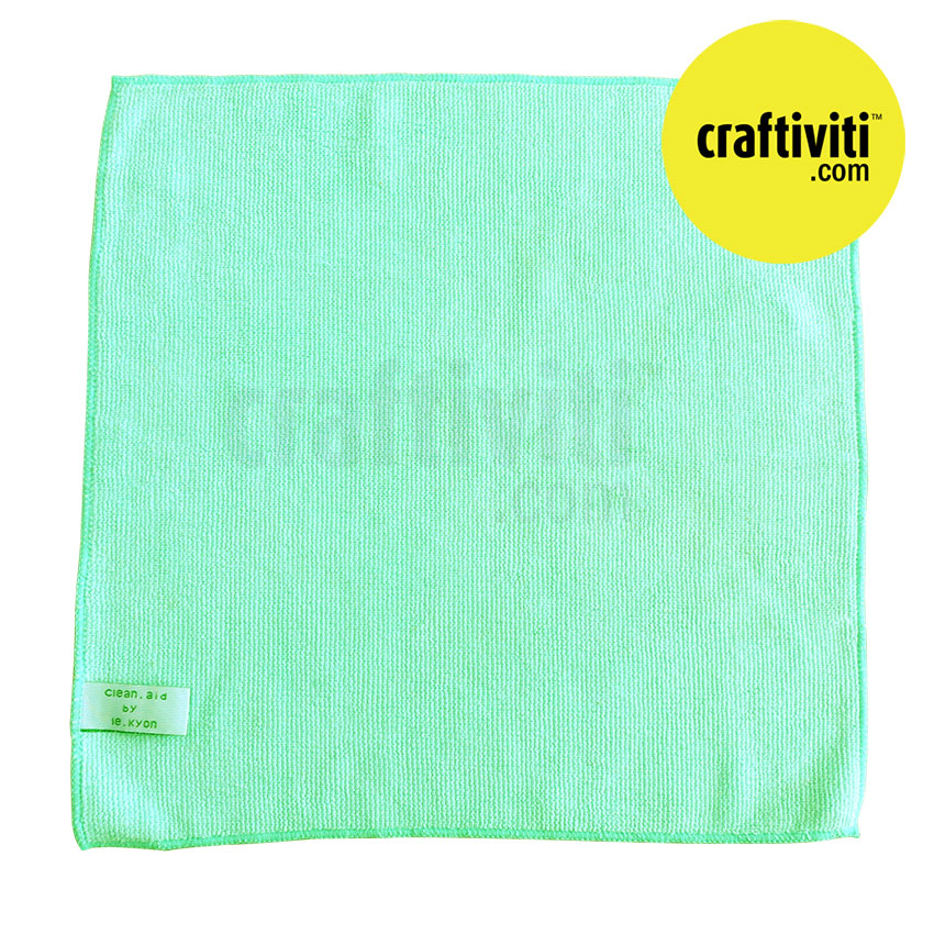 [MUST HAVE!] Clean Aid Microfibre Cleaning Cloth - Green Multi-Purpose Cloth Tools - Craftiviti