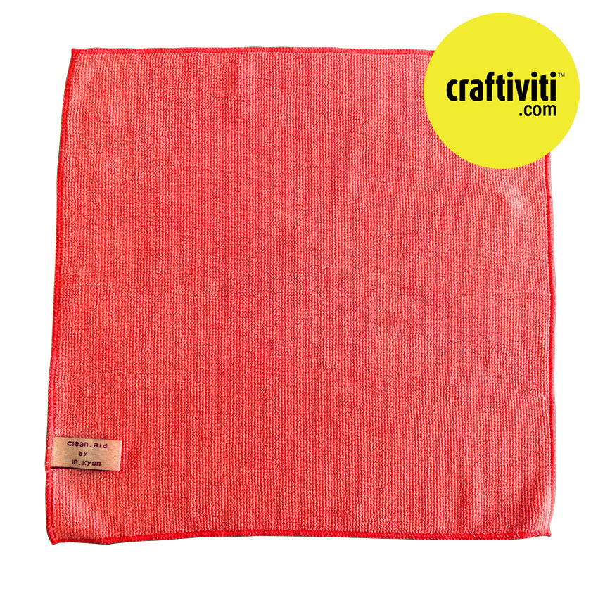 [MUST HAVE!] Clean Aid Microfibre Cleaning Cloth - Red Multi-Purpose Cloth